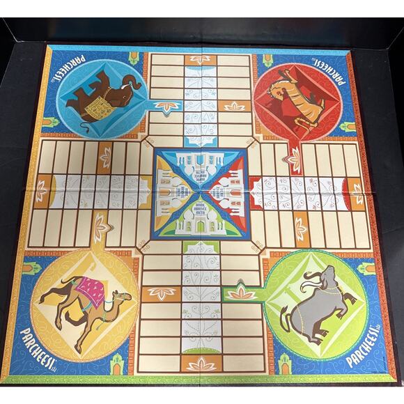 Parcheesi The Classic Game of India Milton Bradley Board Game 100% Complete 2009 - Picture 6 of 11